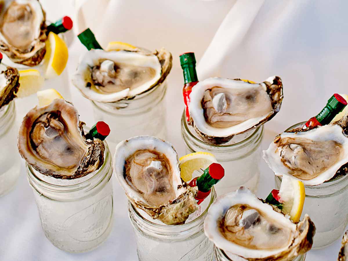 Oyster cocktails.