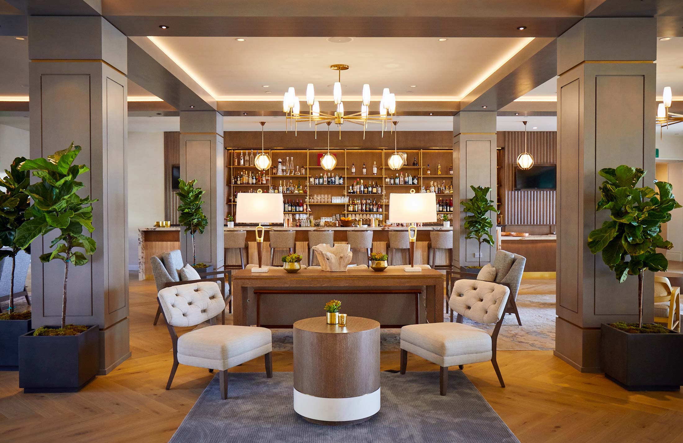 Elevate Your Living Room with a Del Mar-Style Bar Design