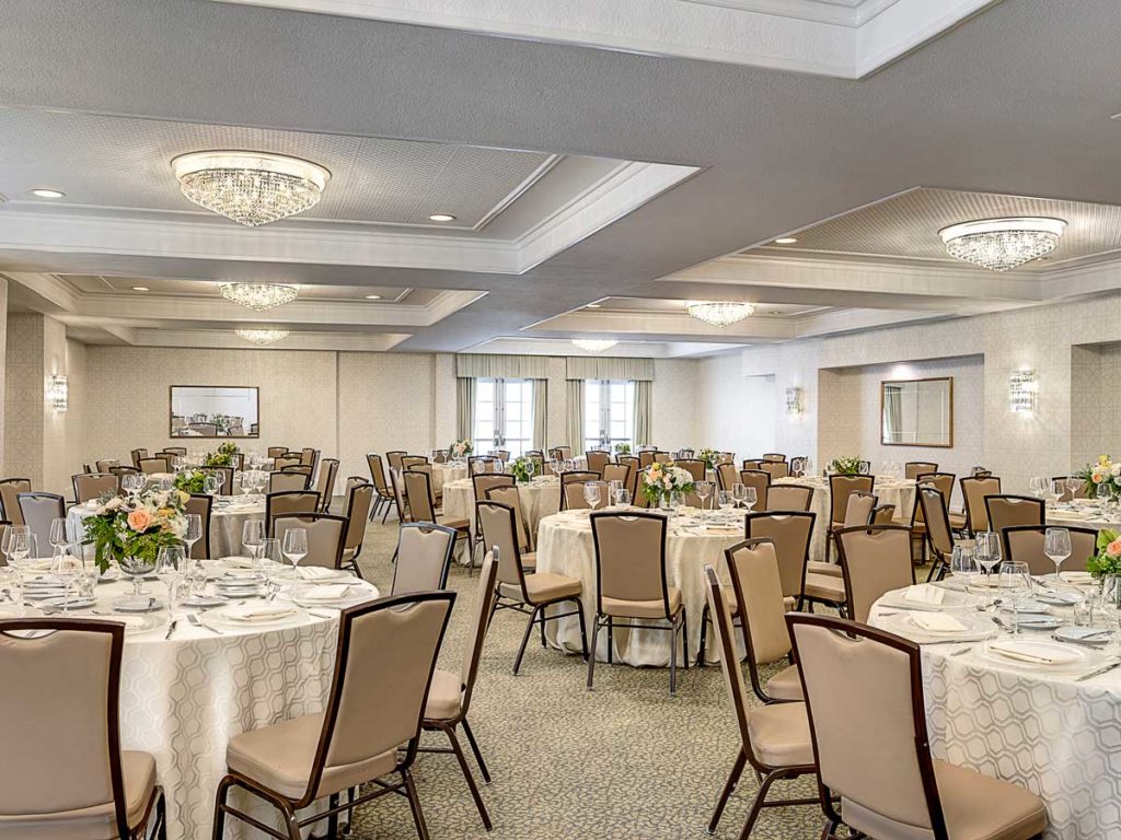Large Space Set Up For A Wedding Or Meeting.