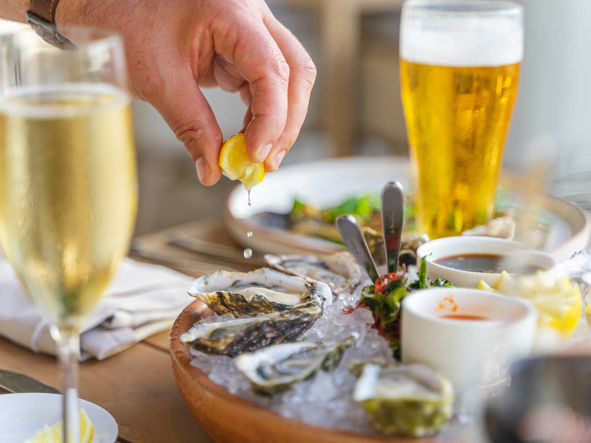 Oysters With Lemon.