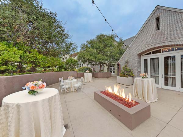 Ruby Patio With A Firepit.