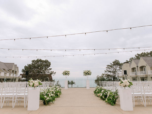 Wedding Reception With An Ocean View