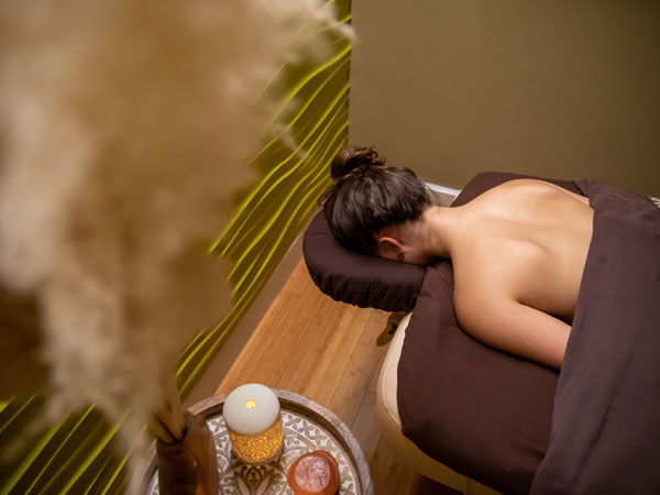 Lady Getting A Massage